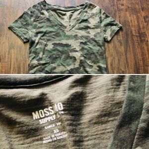 v neck camo t shirt :)